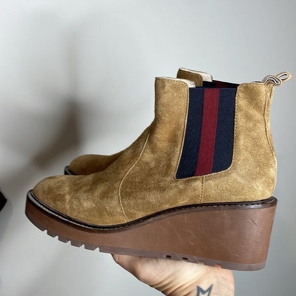 Cecilia New York | Gemma Slip On Low Wedge Boot in Nutella Size 9 - Picture 5 of 9